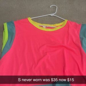 BiBi Neon Colorblock Blouse